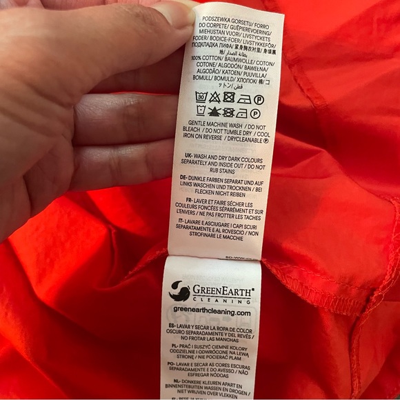 BODEN Sleeveless Panelled Midi Dress In Blood Orange - Picture 12 of 12